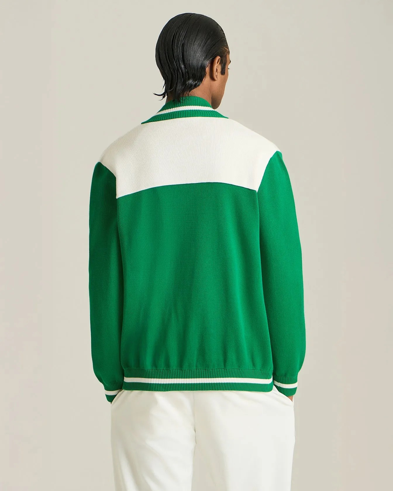 KNT COTTON VARSITY JACKET - TENNIS CAPSULE COLLECTION sold by Kiton product image thumbnail 3