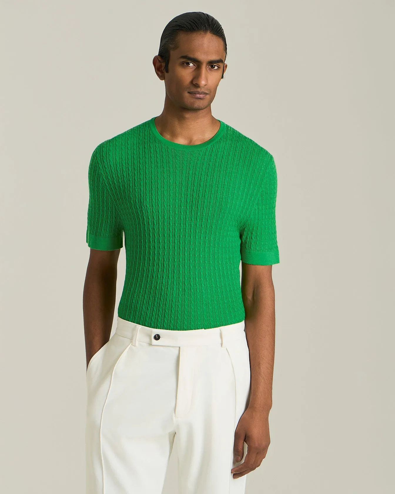KNT DELUXE WOOL AND SILK SWEATER sold by Kiton product image thumbnail 2