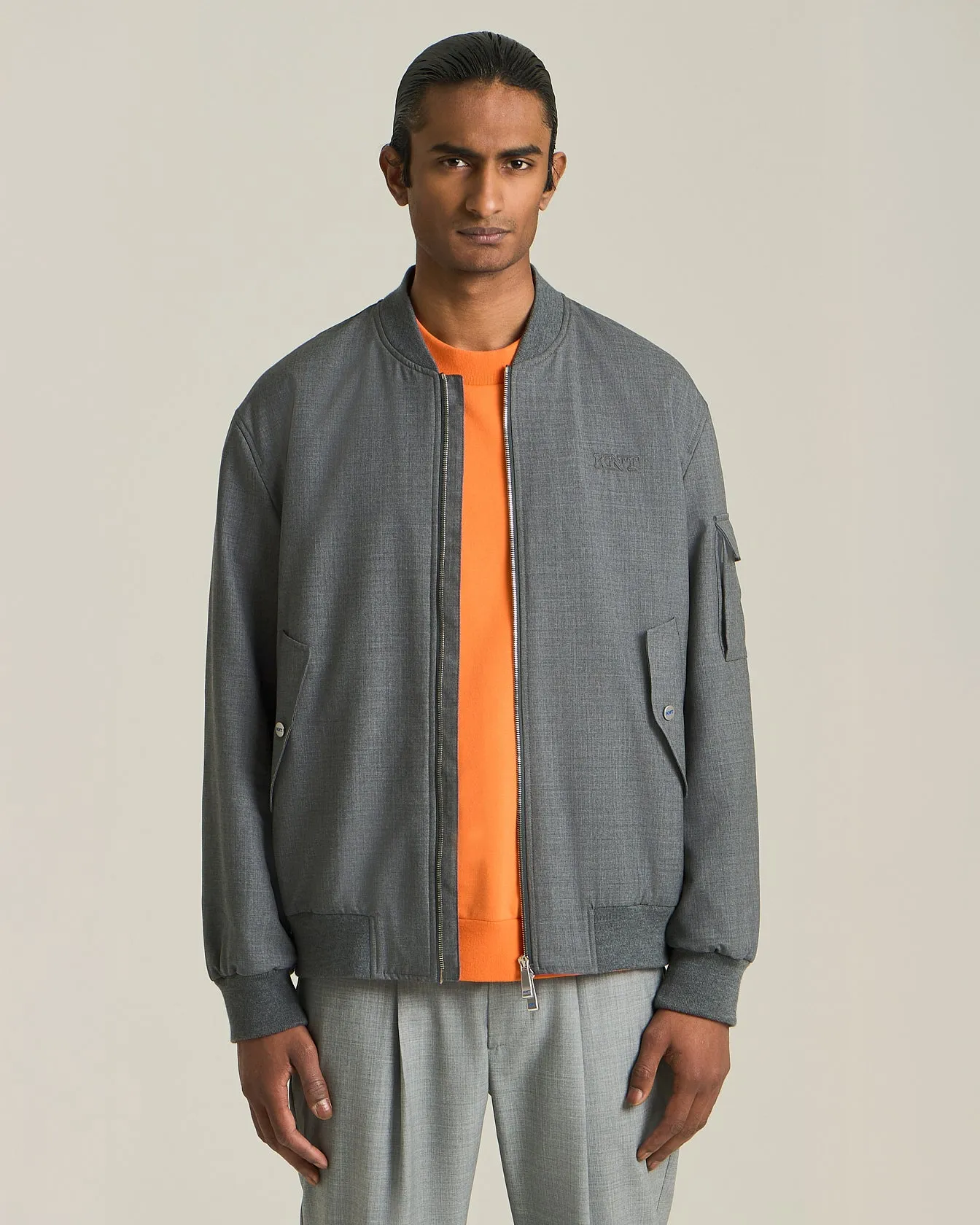 KNT WOOL BOMBER JACKET sold by Kiton product image thumbnail 2