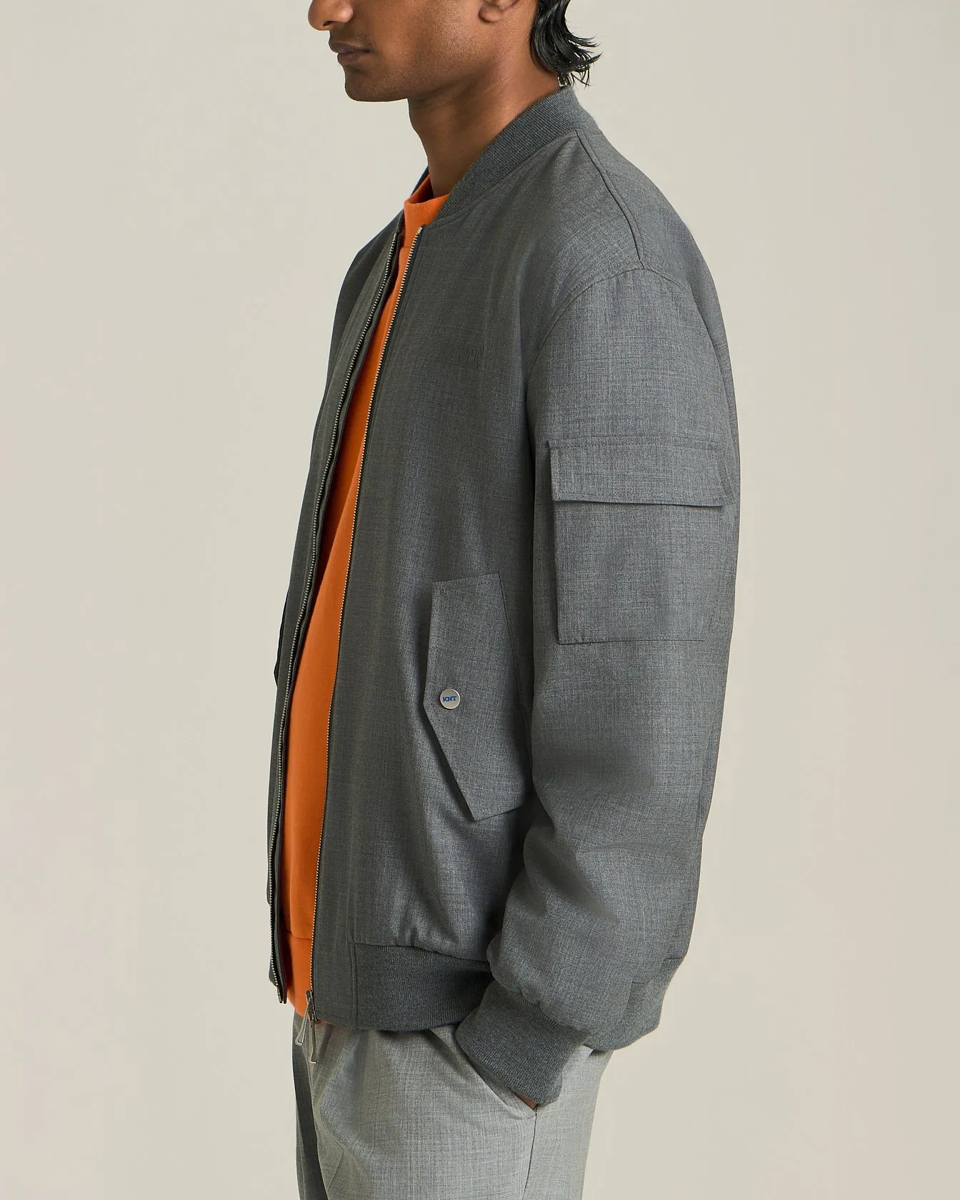 KNT WOOL BOMBER JACKET sold by Kiton product image thumbnail 4