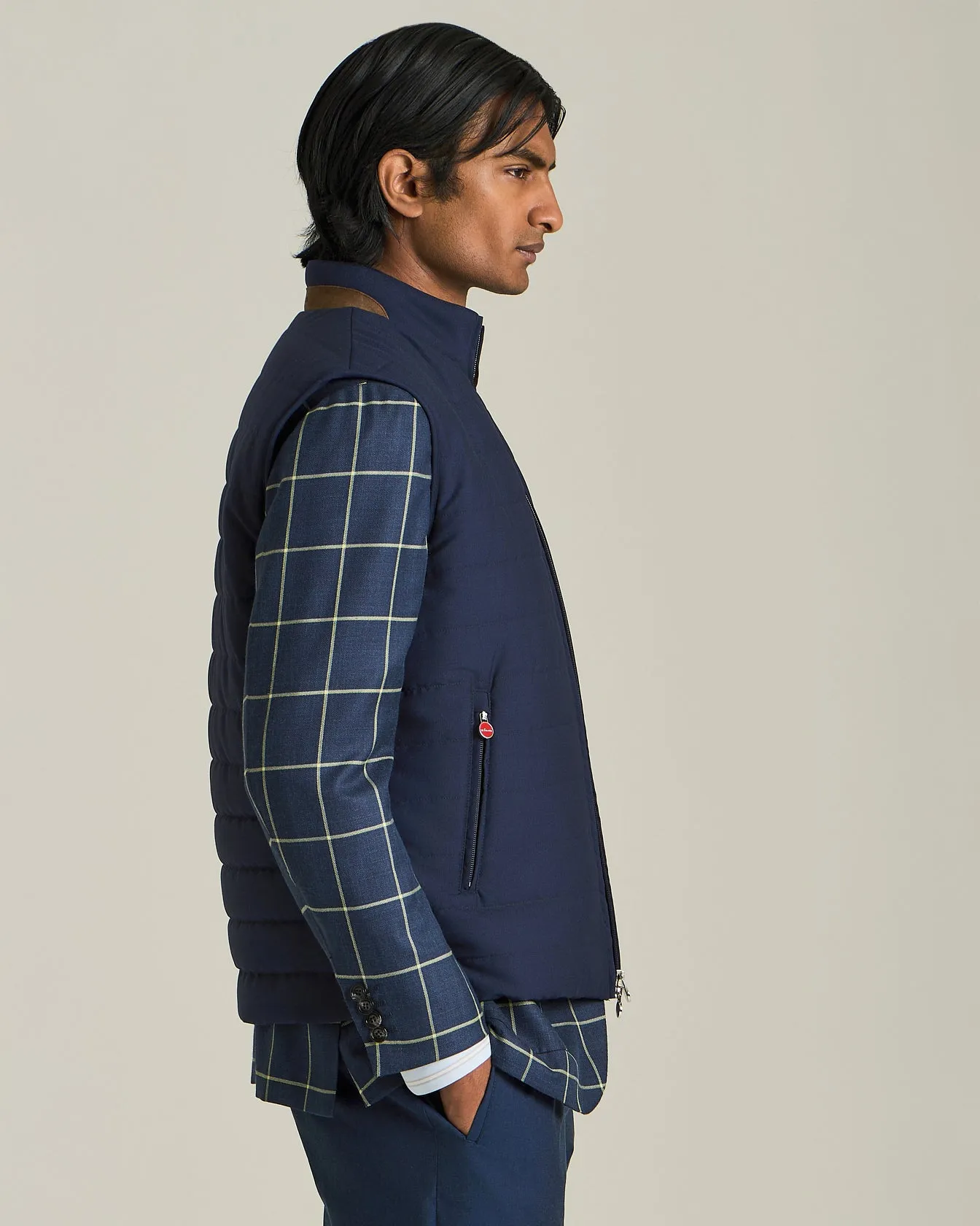 CHECKED CASHMERE BLEND BLAZER sold by Kiton product image thumbnail 4