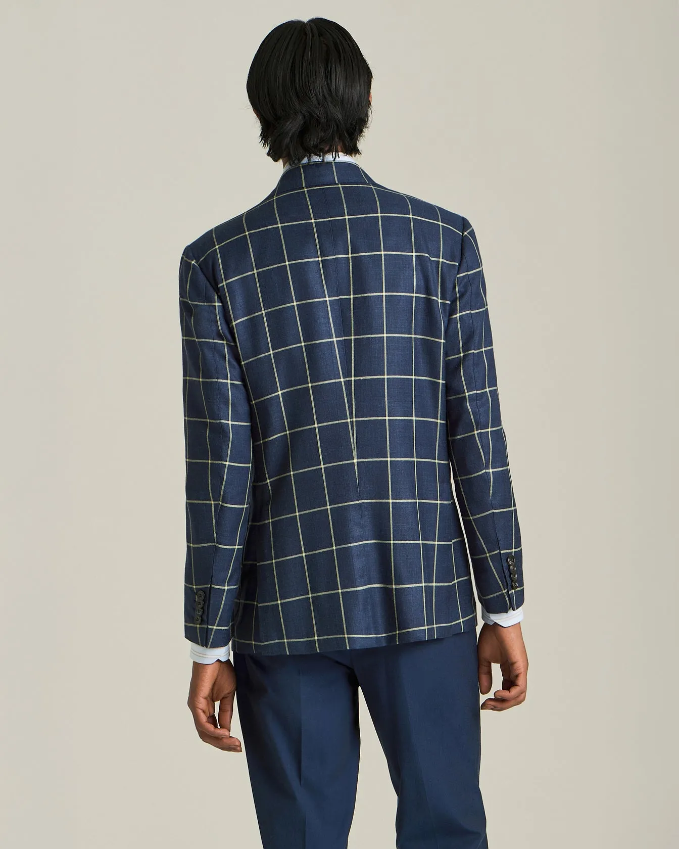 CHECKED CASHMERE BLEND BLAZER sold by Kiton product image thumbnail 3