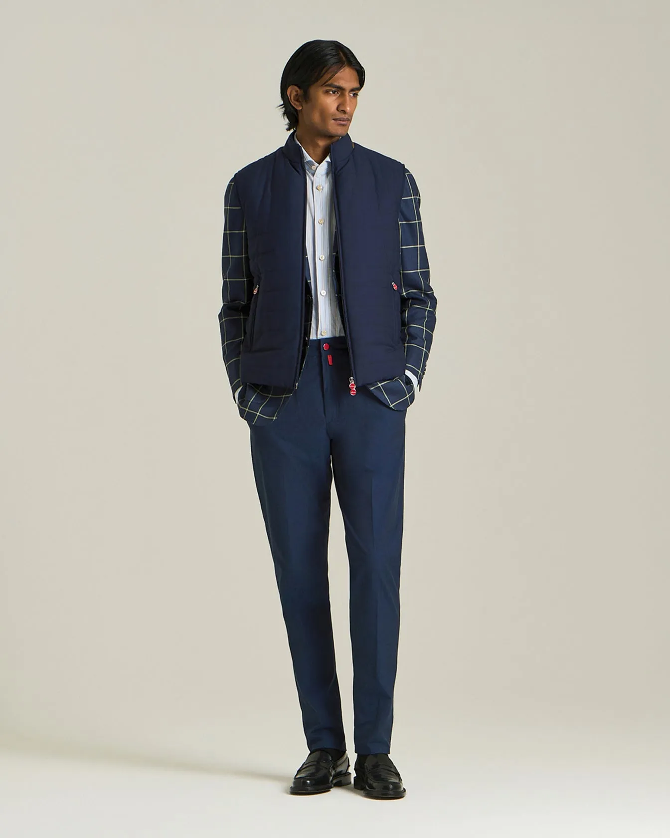 CHECKED CASHMERE BLEND BLAZER sold by Kiton product image thumbnail 5