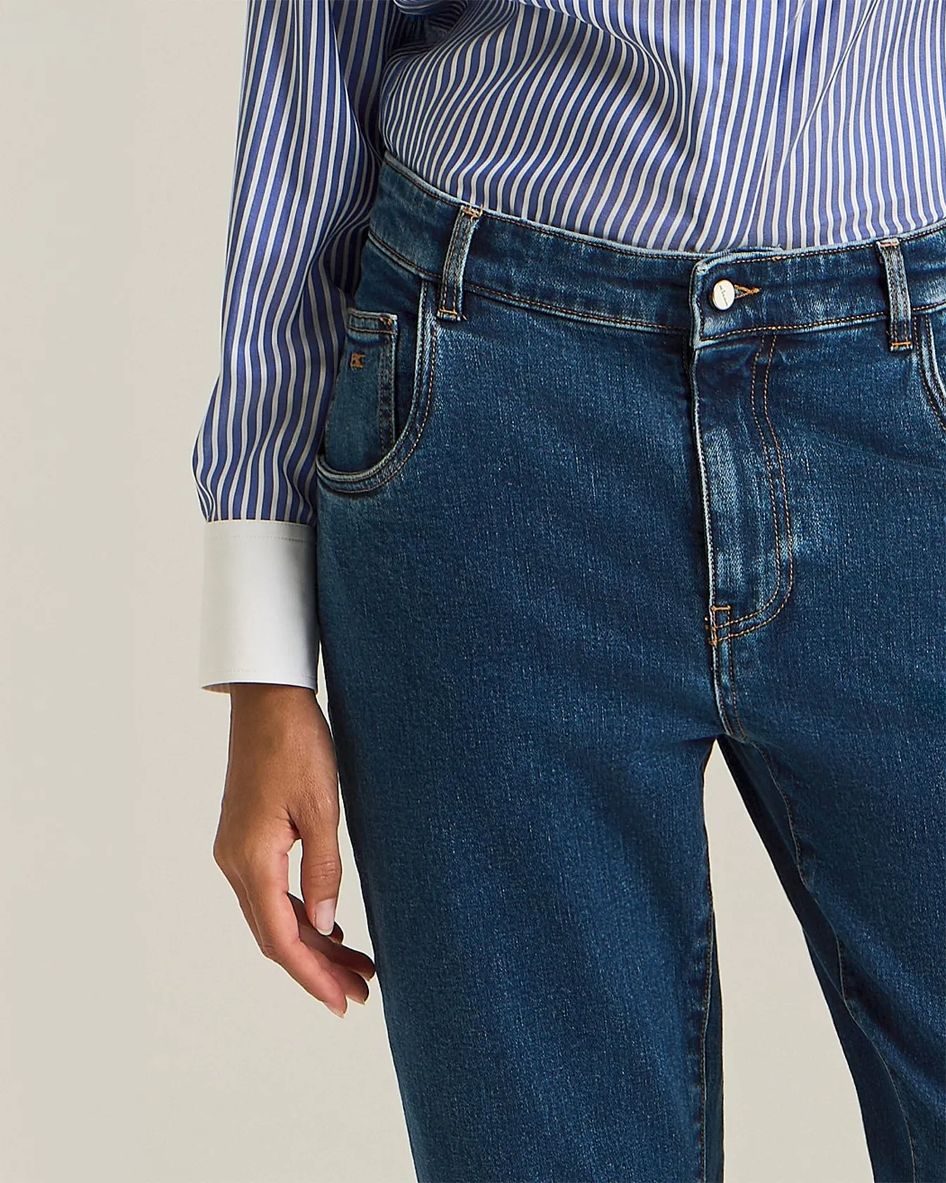 TAILORED CARROT JEANS sold by Kiton product image thumbnail 4