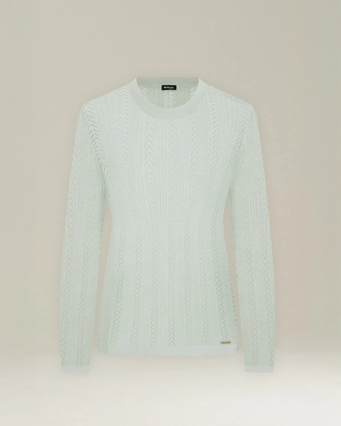 CASHMERE AND SILK OPENWORK SWEATER sold by Kiton