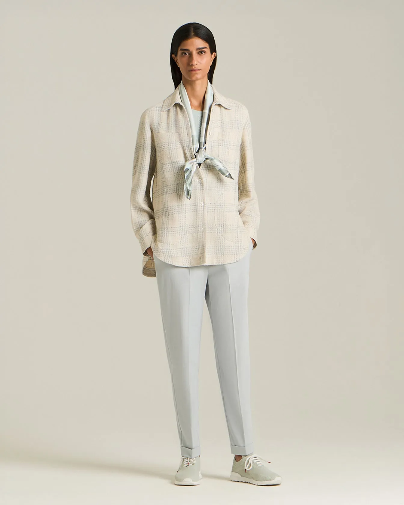 CASHMERE AND SILK OPENWORK SWEATER sold by Kiton product image thumbnail 5