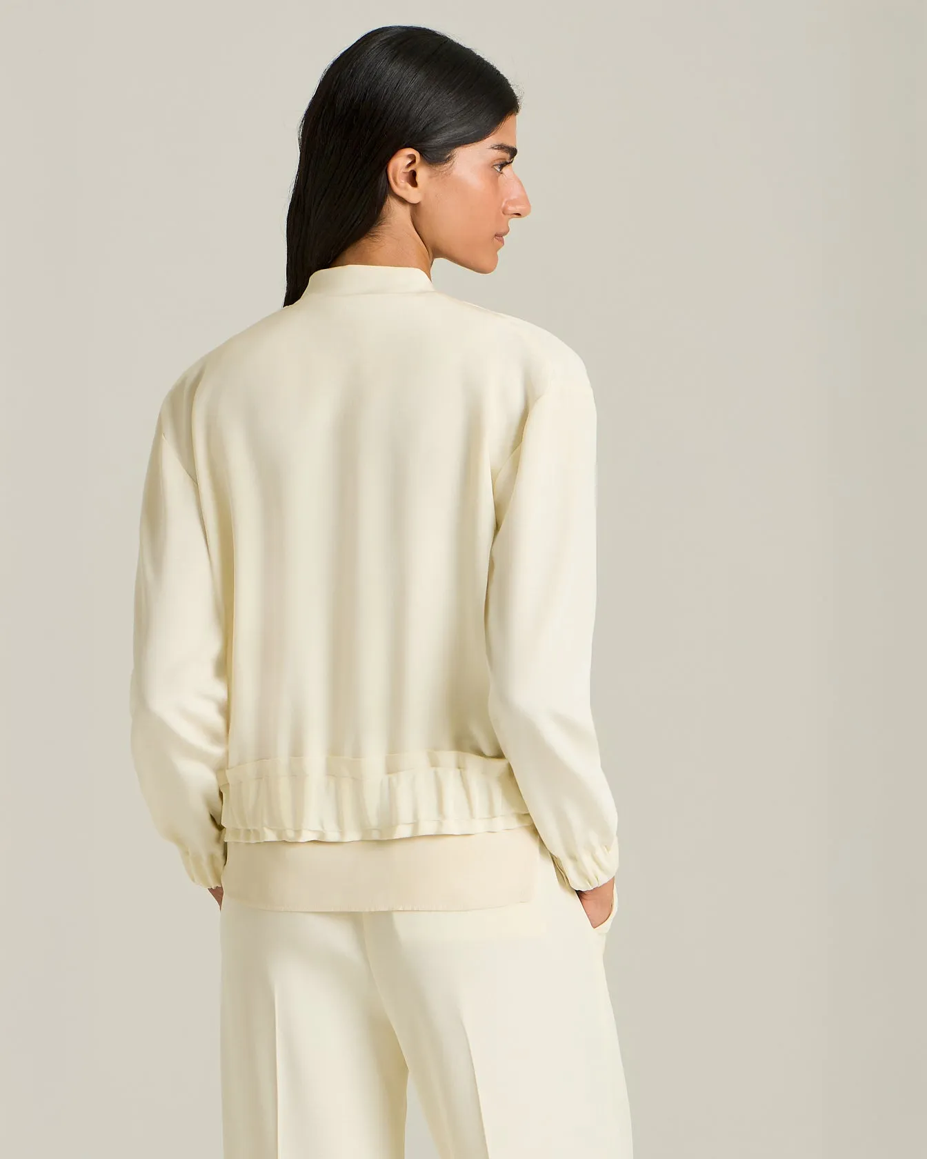 SILK BOMBER JACKET sold by Kiton product image thumbnail 3