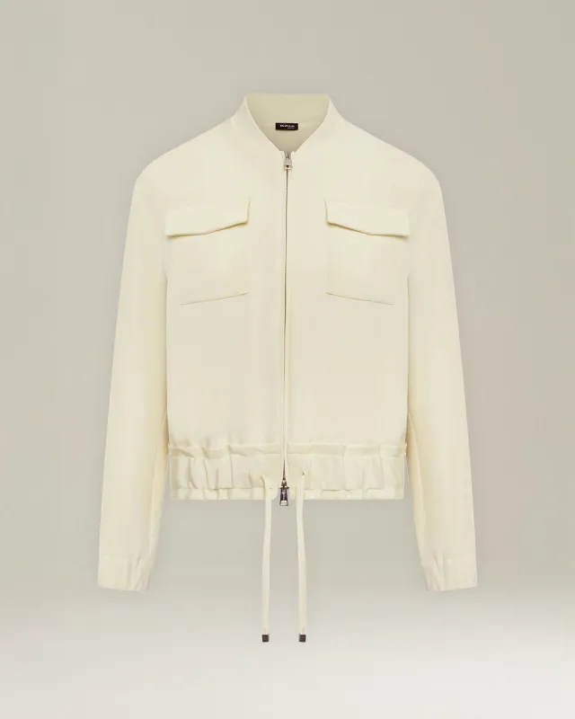 SILK BOMBER JACKET sold by Kiton