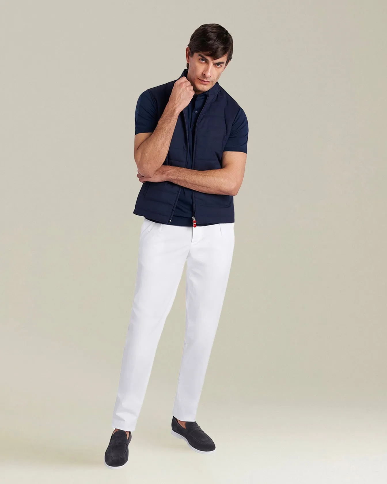 SLEVELESS BLOUSON VIRGIN WOOL sold by Kiton product image thumbnail 5