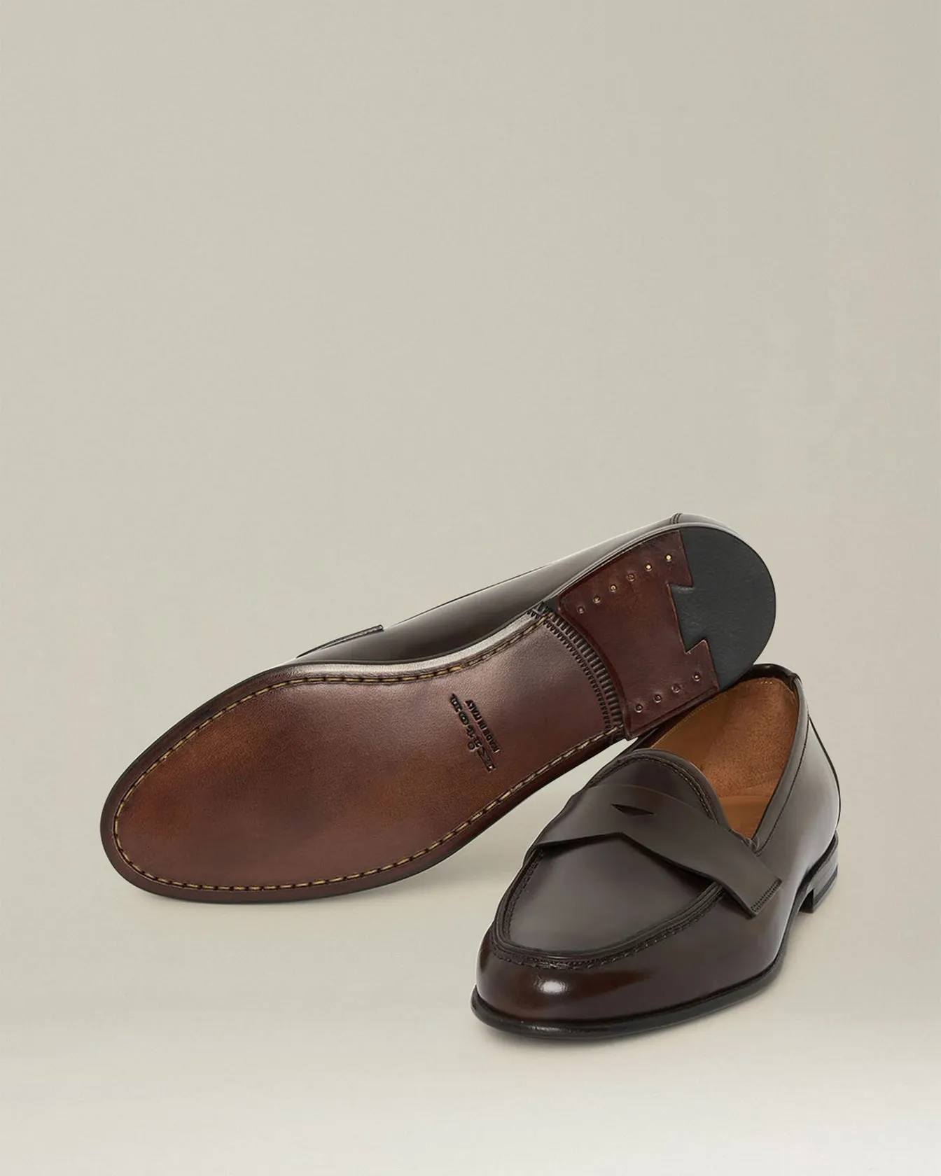 BRUSHED CALFSKIN LOAFER sold by Kiton product image thumbnail 4