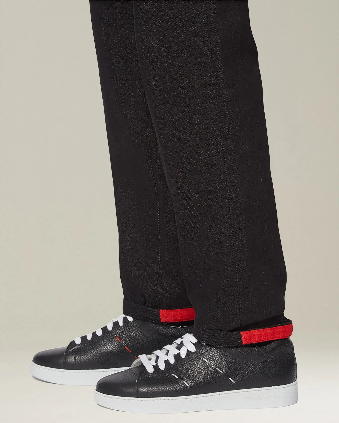 LEATHER ‘STITCHING’ SNEAKERS sold by Kiton product image thumbnail 4