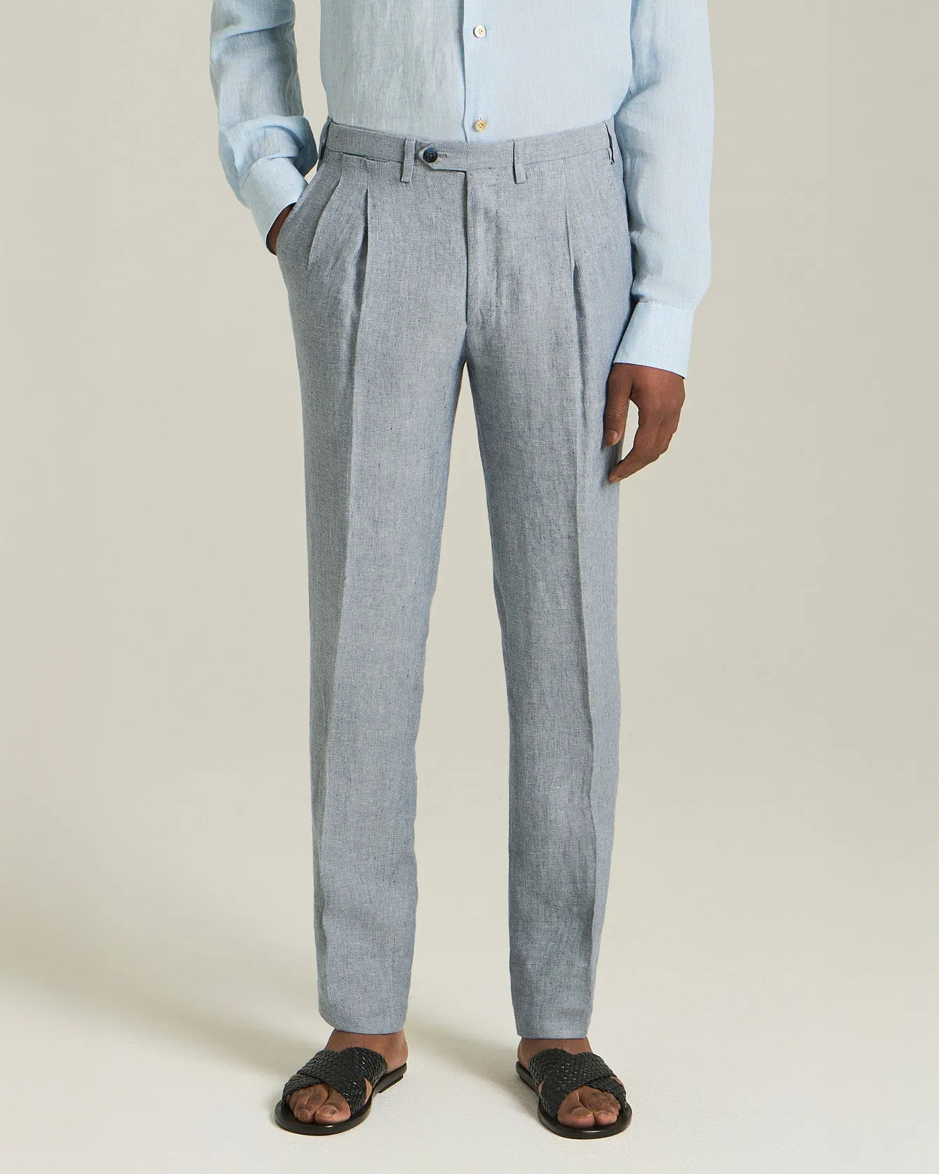 TIMELESS LINEN TROUSERS sold by Kiton product image thumbnail 2