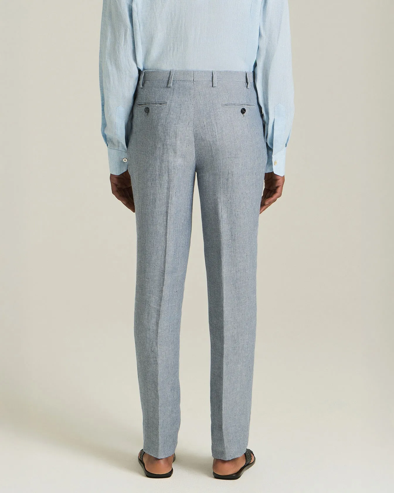 TIMELESS LINEN TROUSERS sold by Kiton product image thumbnail 3