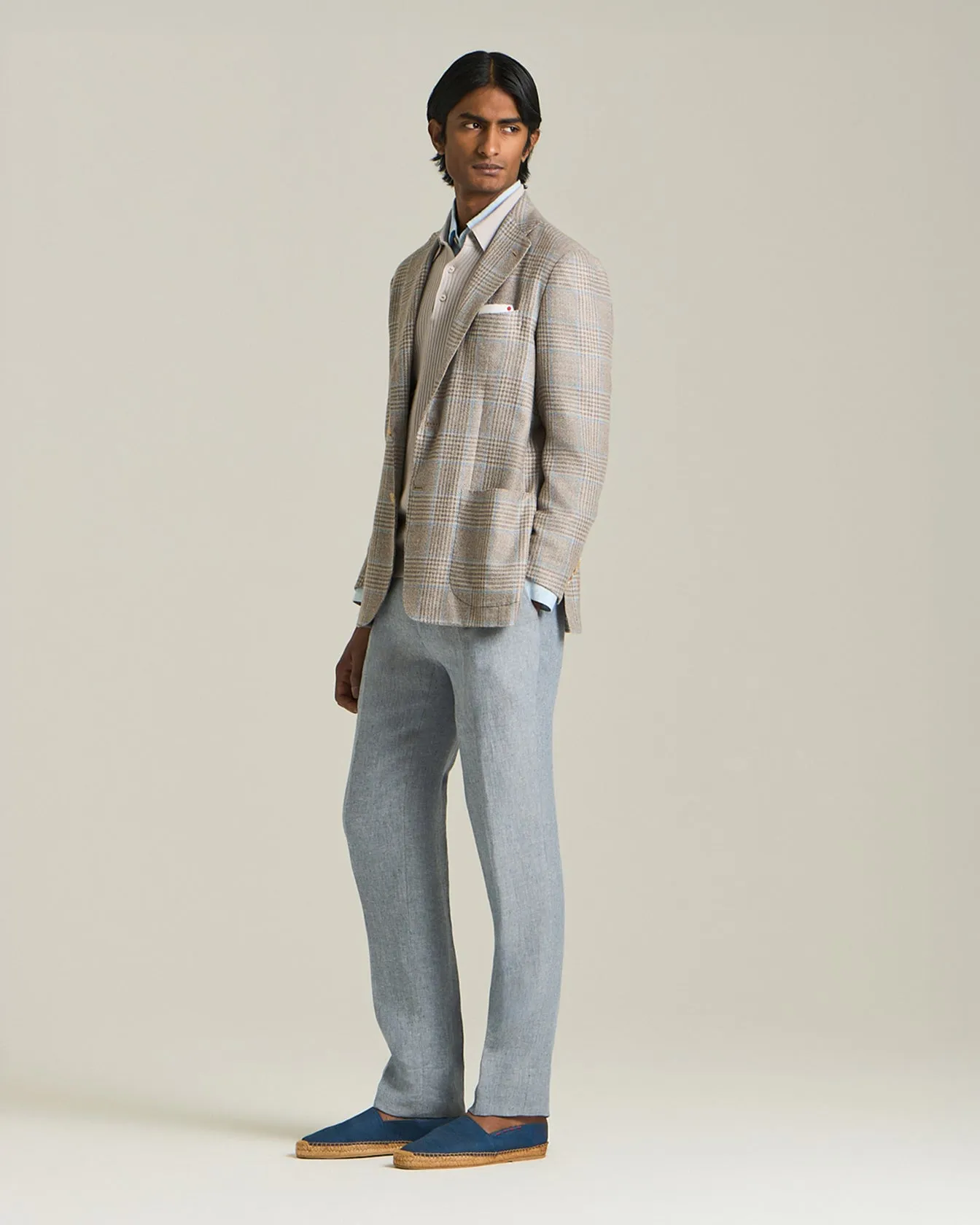 TIMELESS LINEN TROUSERS sold by Kiton product image thumbnail 4
