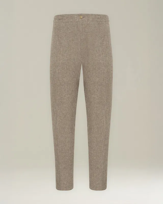 COMFORT LINEN TROUSERS made by Kiton