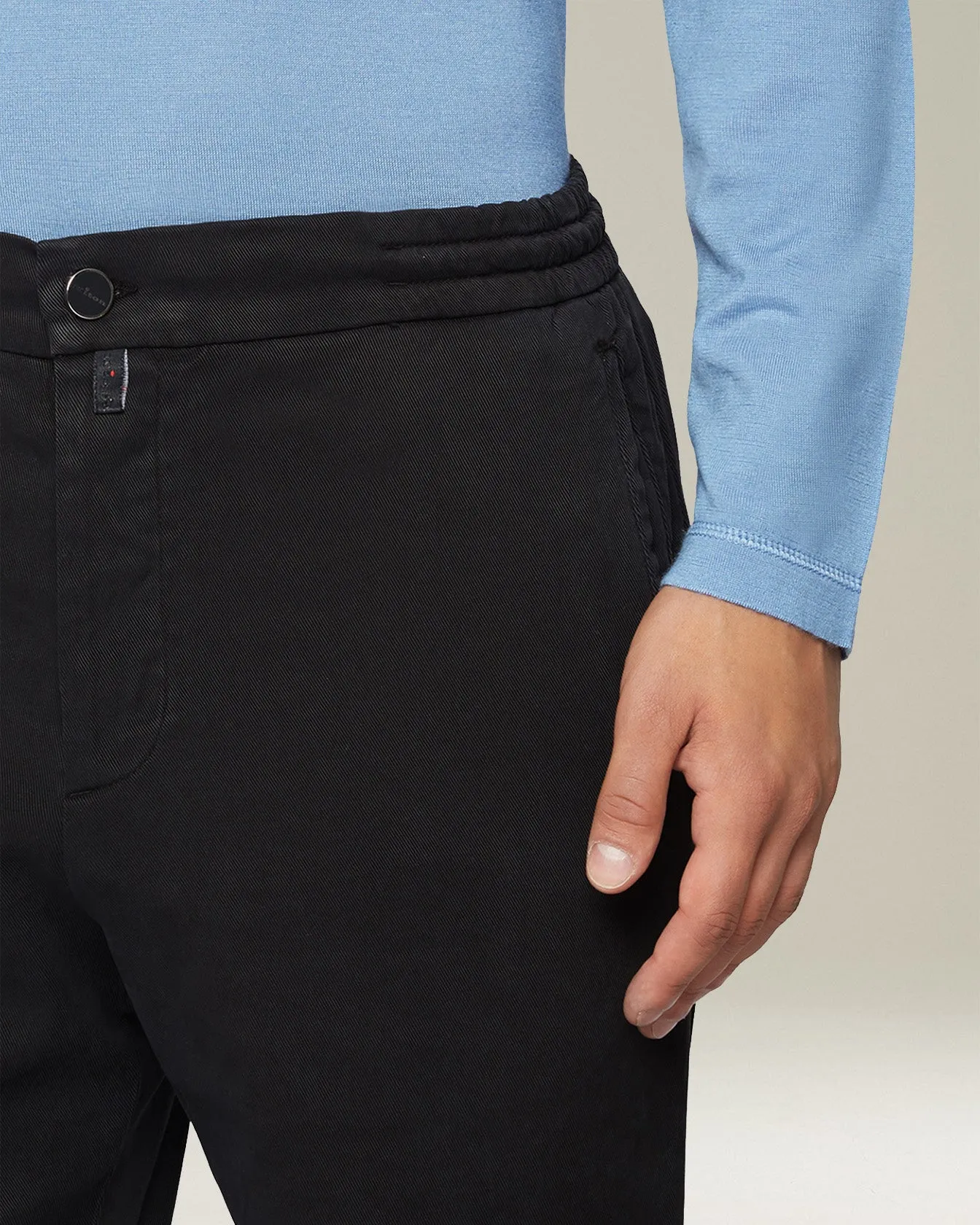 COTTON BLEND COMFORT TROUSERS sold by Kiton product image thumbnail 4