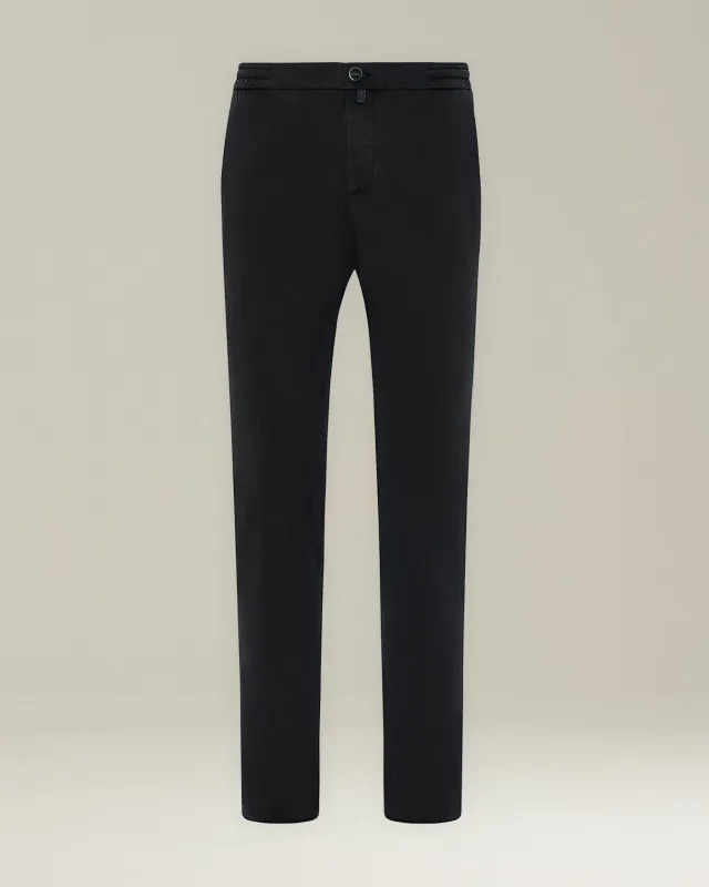 COTTON BLEND COMFORT TROUSERS sold by Kiton