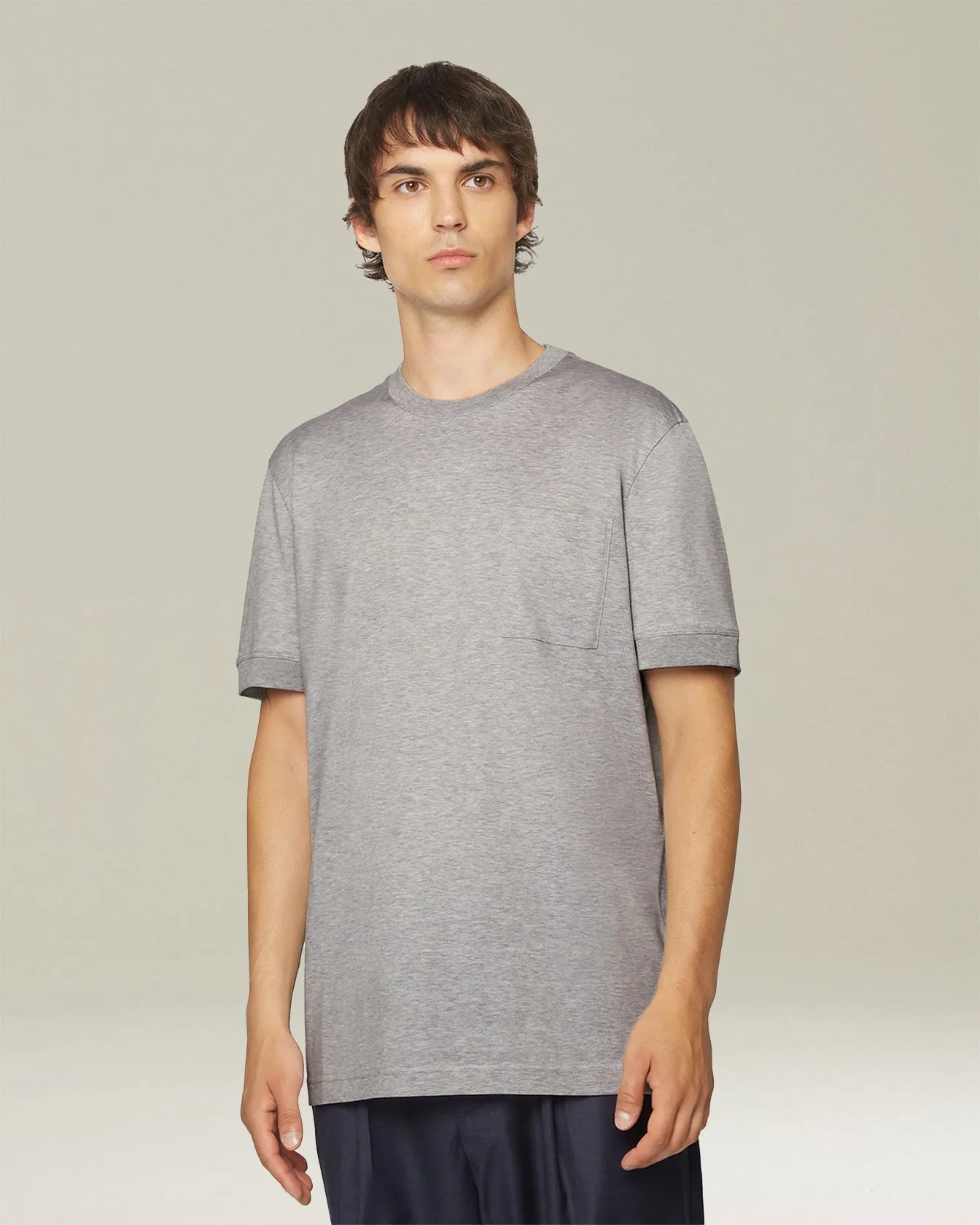 JERSEY T-SHIRT WITH POCKET sold by Kiton product image thumbnail 2