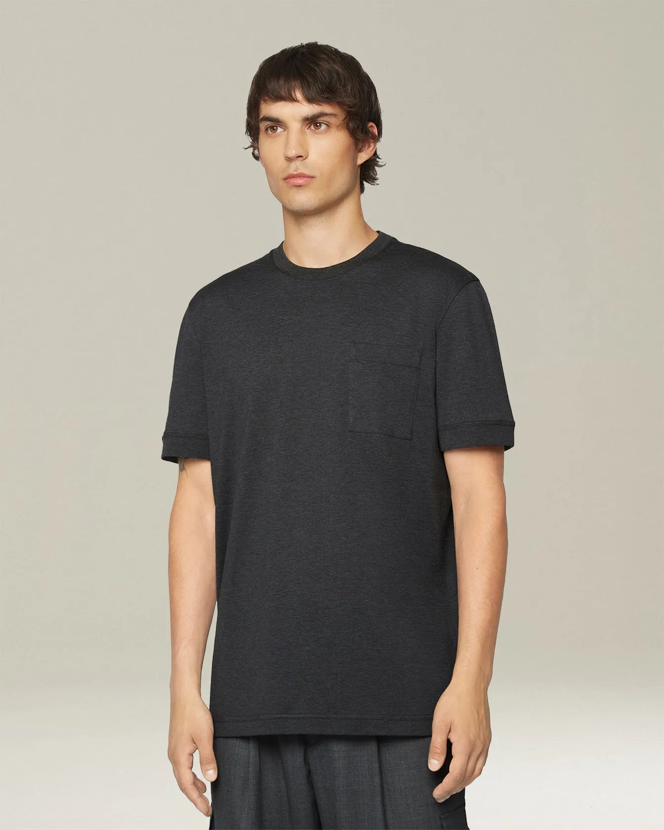 JERSEY T-SHIRT WITH POCKET sold by Kiton product image thumbnail 2