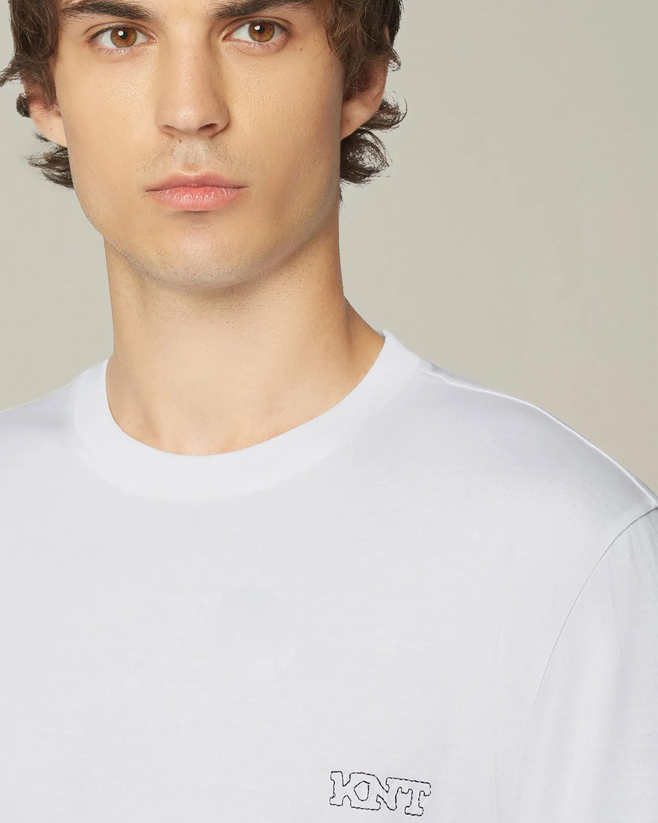 COTTON JERSEY T-SHIRT sold by Kiton product image thumbnail 4