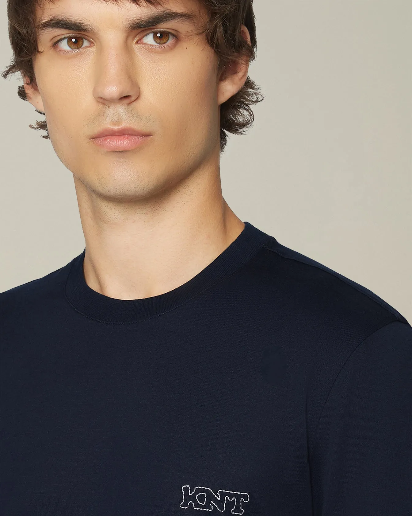 COTTON JERSEY T-SHIRT sold by Kiton product image thumbnail 4