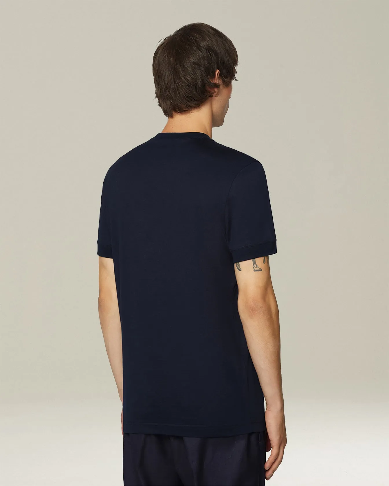 COTTON JERSEY T-SHIRT sold by Kiton product image thumbnail 3