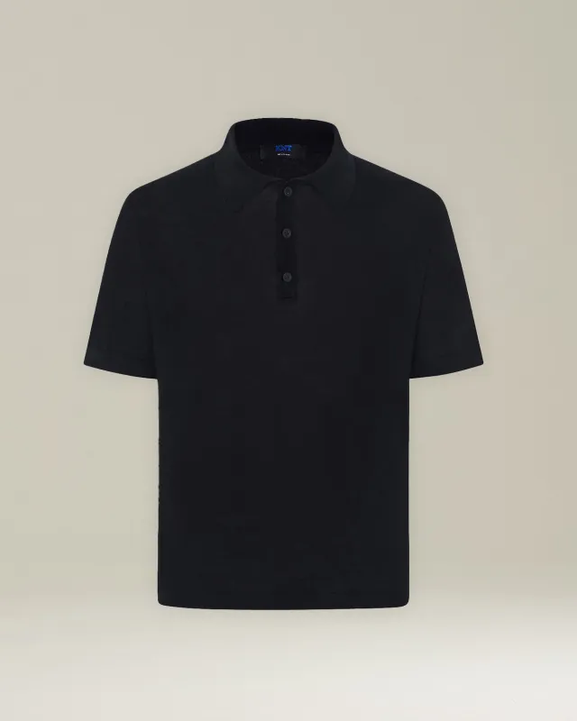 DELUXE WOOL AND SILK POLO SHIRT sold by Kiton