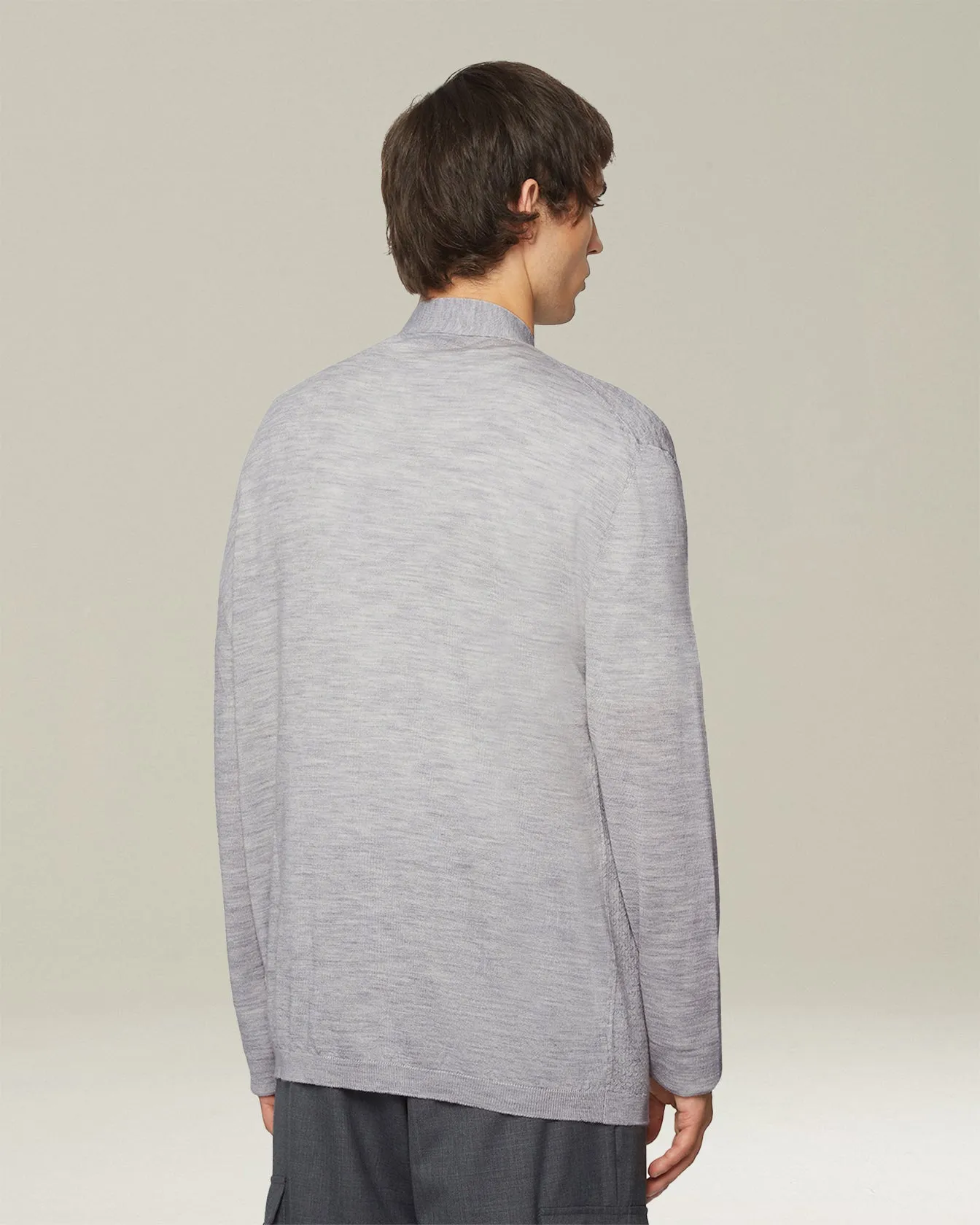 WOOL AND SILK BLEND CARDIGAN sold by Kiton product image thumbnail 3