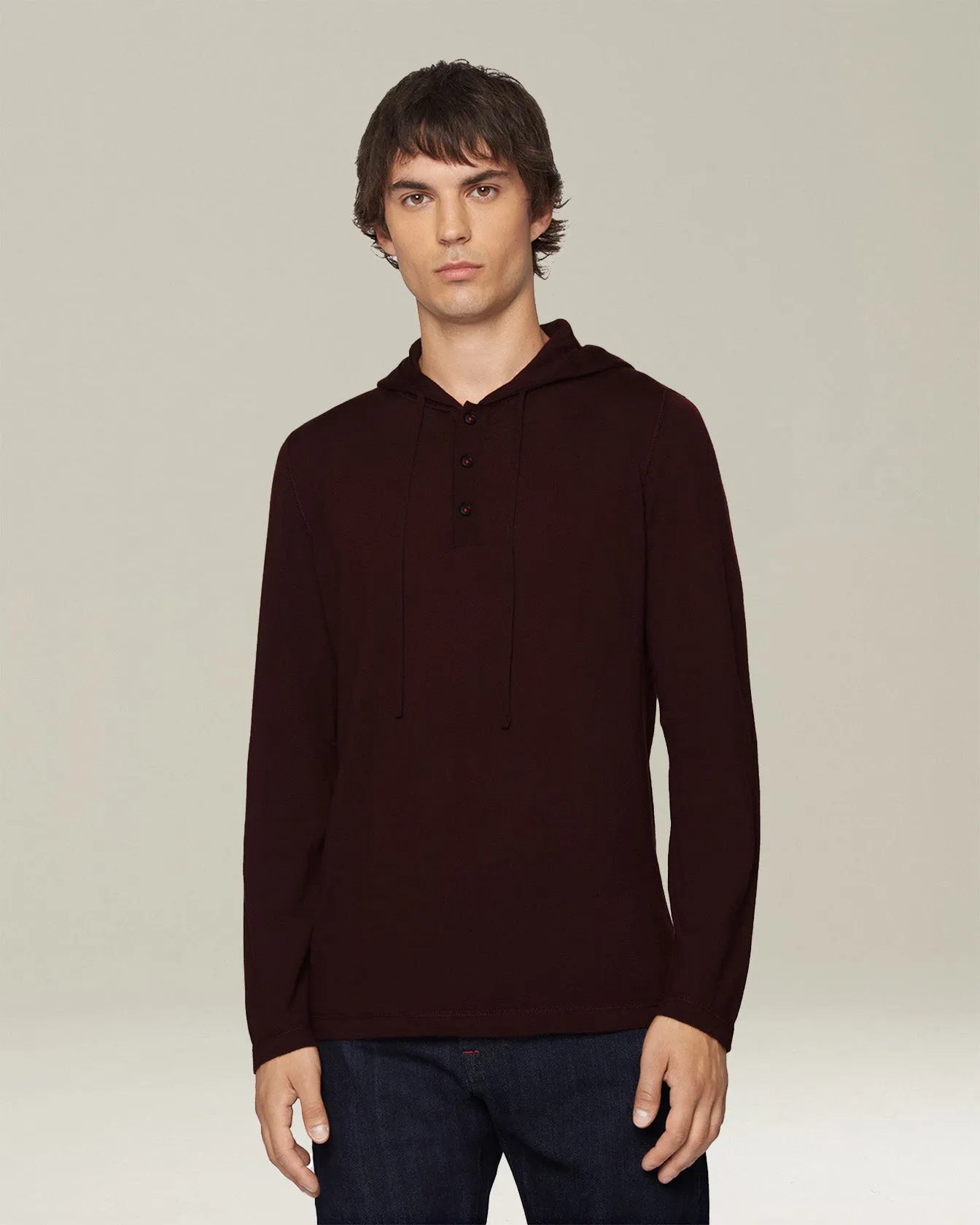 CASHMERE AND SILK HOODED TOP sold by Kiton product image thumbnail 2