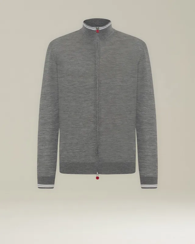 SPORTY WOOL CARDIGAN sold by Kiton