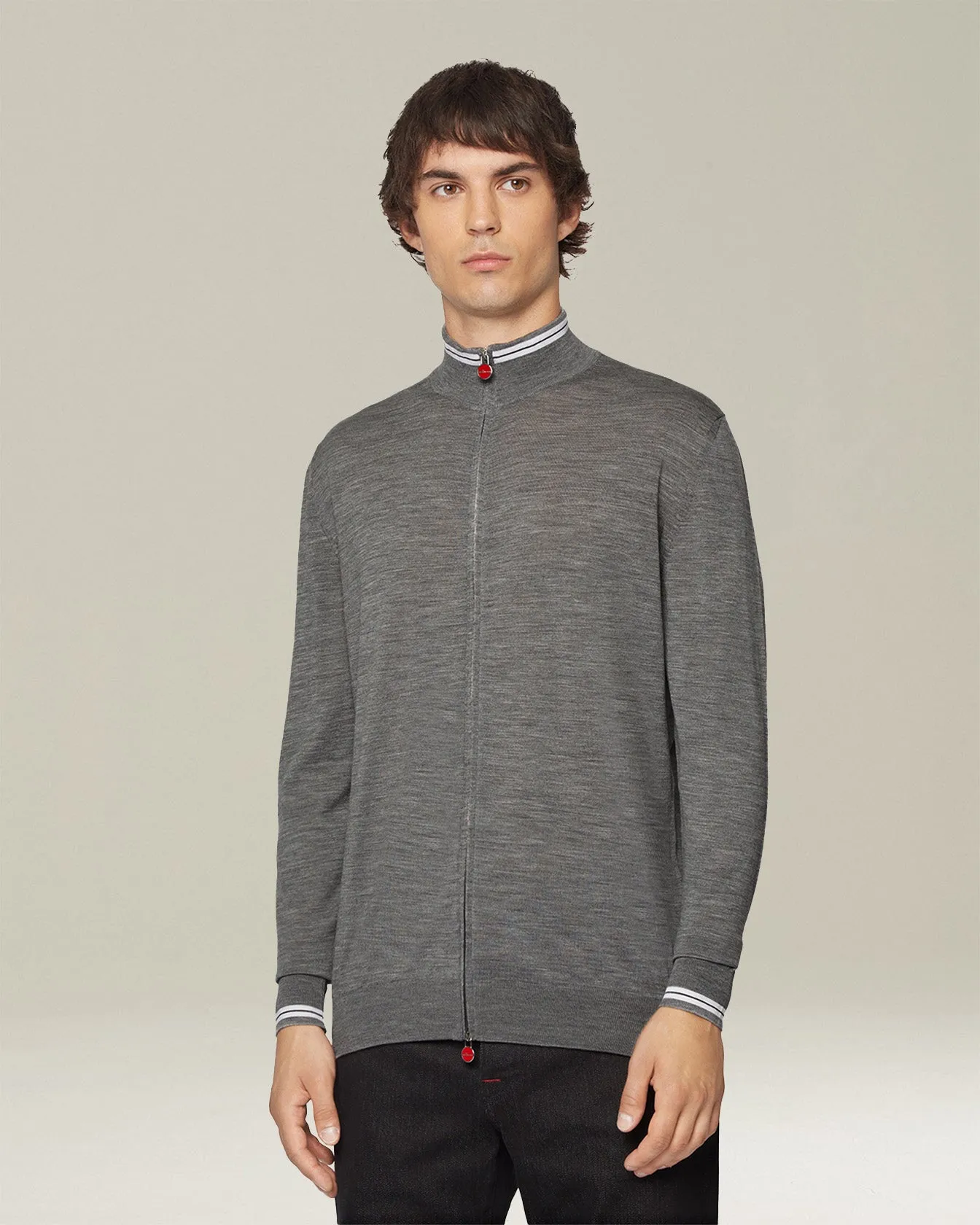 SPORTY WOOL CARDIGAN sold by Kiton product image thumbnail 2