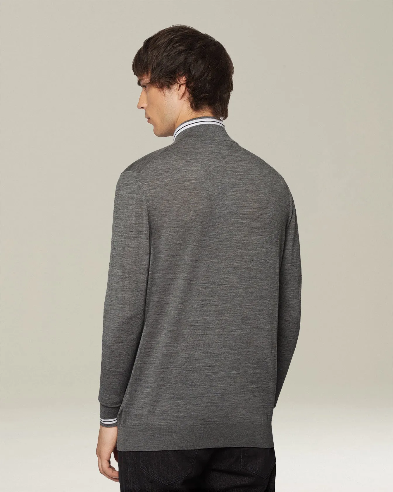 SPORTY WOOL CARDIGAN sold by Kiton product image thumbnail 3