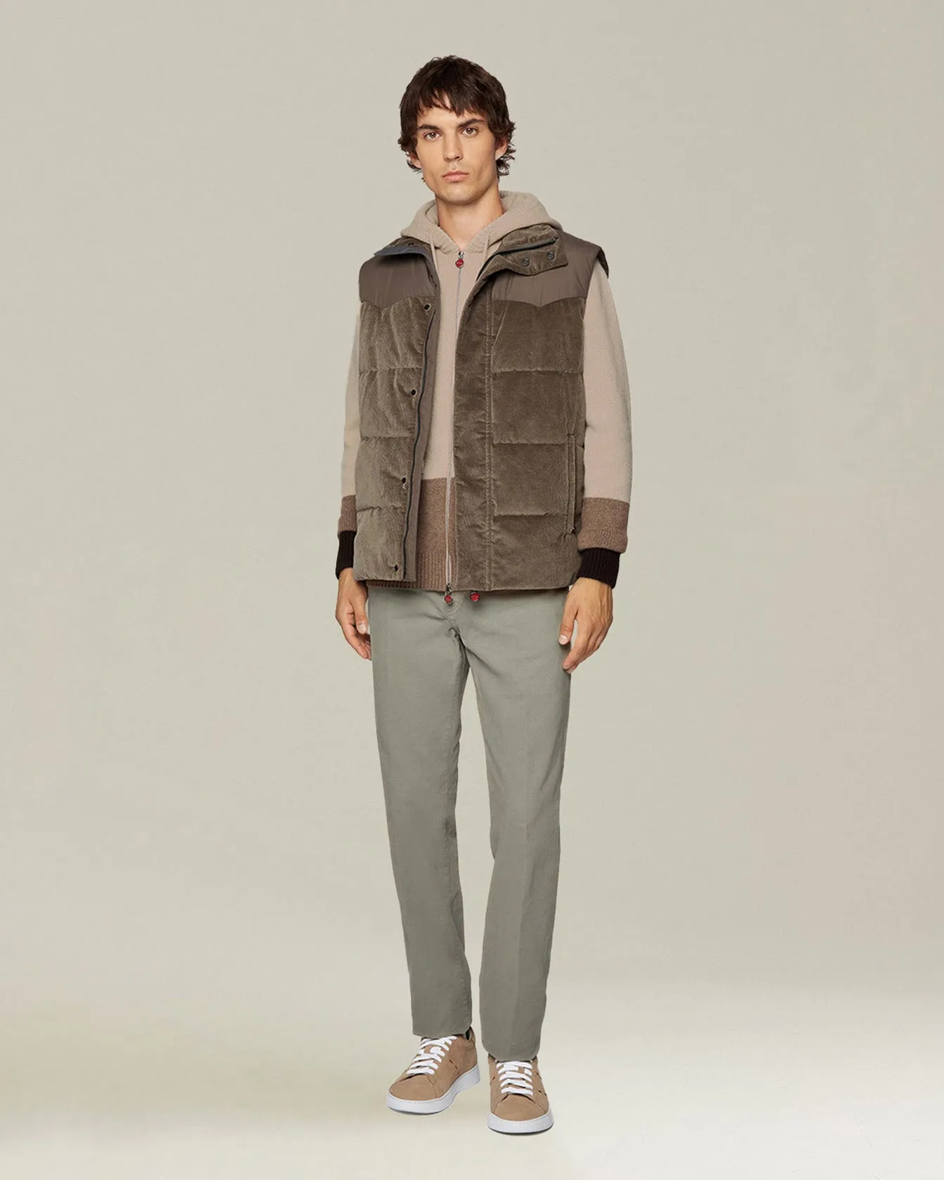 COLOUR BLOCK CASHMERE BOMBER JACKET sold by Kiton product image thumbnail 5