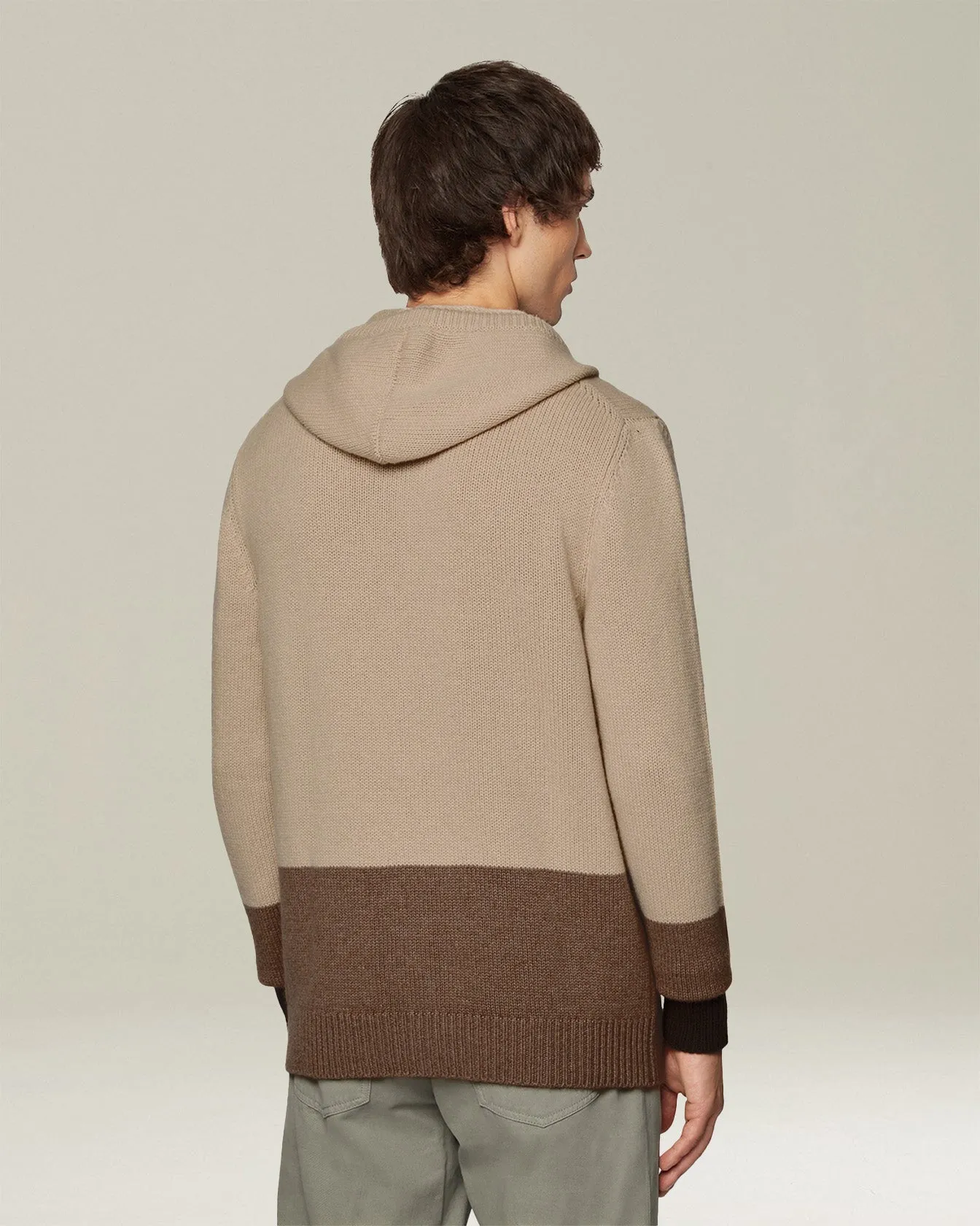 COLOUR BLOCK CASHMERE BOMBER JACKET sold by Kiton product image thumbnail 3