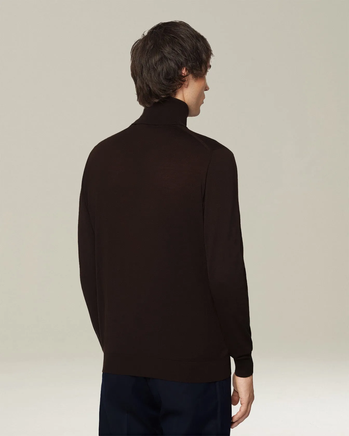 BLUE DIAMOND POLO NECK TOP sold by Kiton product image thumbnail 3