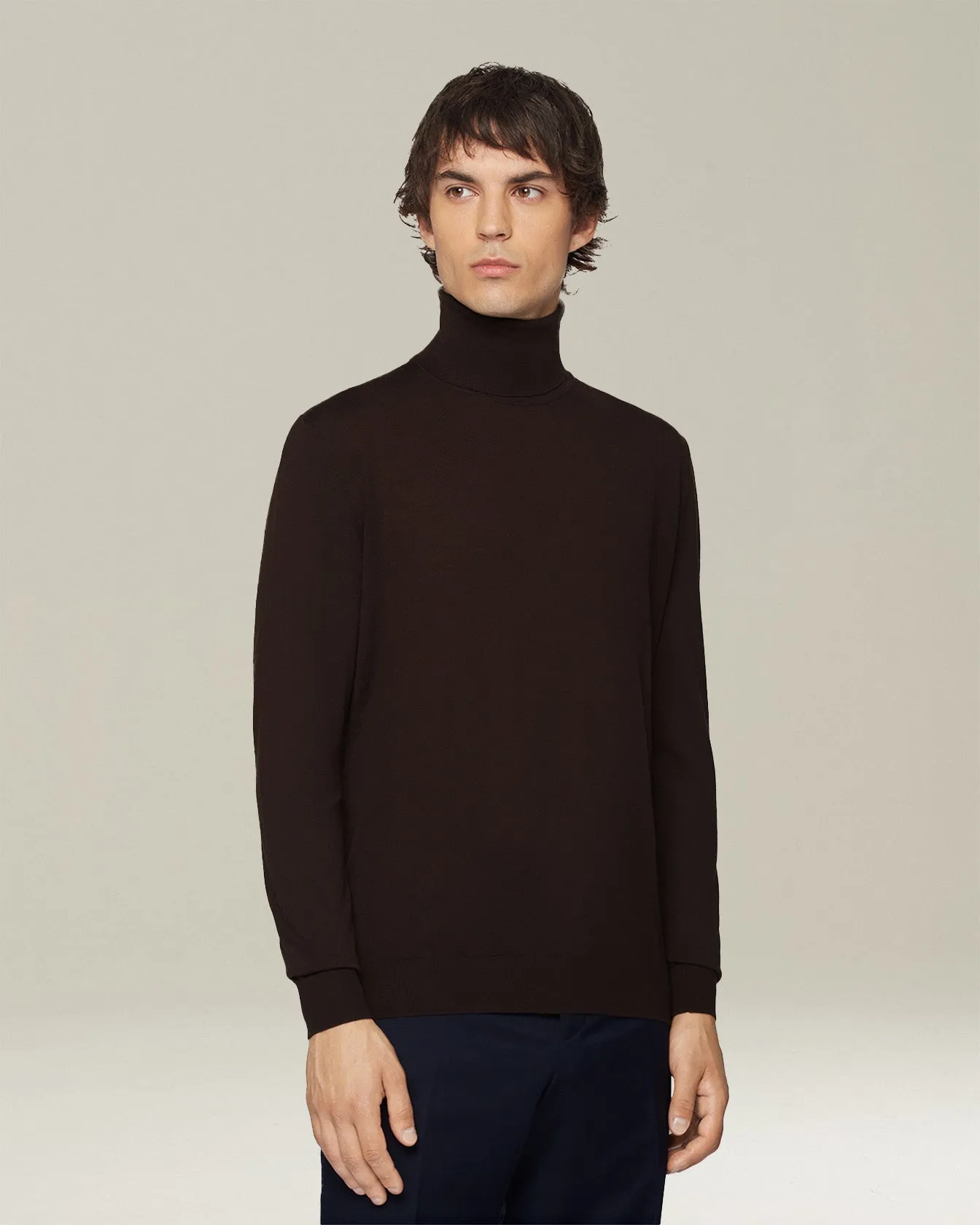 BLUE DIAMOND POLO NECK TOP sold by Kiton product image thumbnail 2
