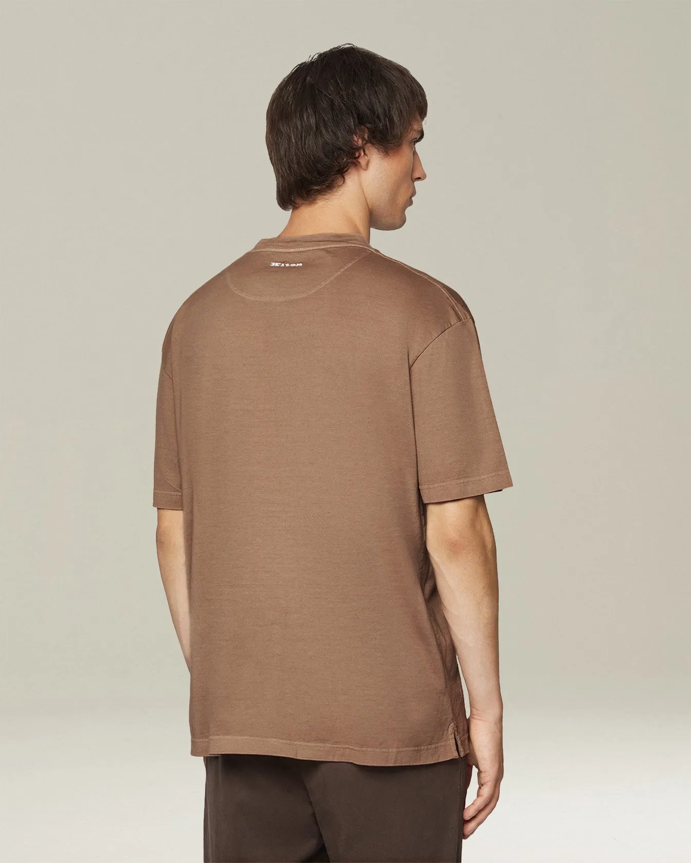 MONOCHROME COTTON T-SHIRT sold by Kiton product image thumbnail 3