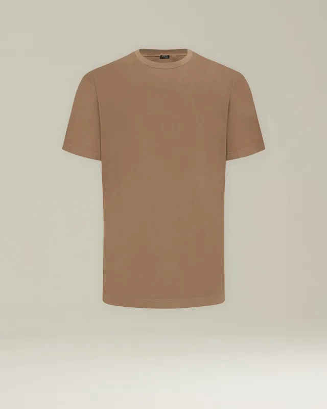 MONOCHROME COTTON T-SHIRT sold by Kiton