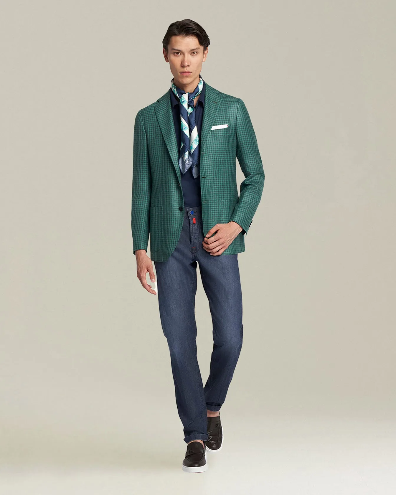 JERSEY POLOSHIRT L/S COTTON sold by Kiton product image thumbnail 5