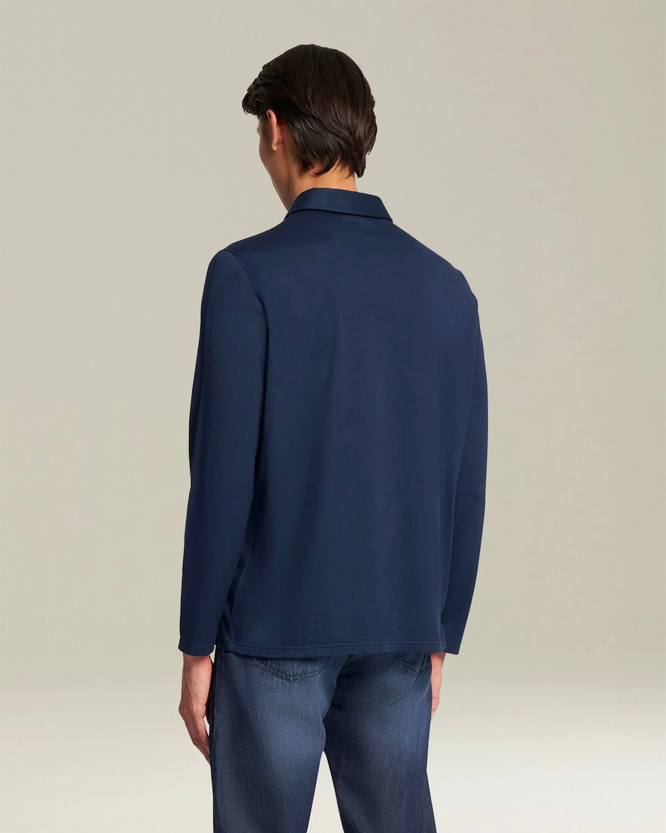 JERSEY POLOSHIRT L/S COTTON sold by Kiton product image thumbnail 3