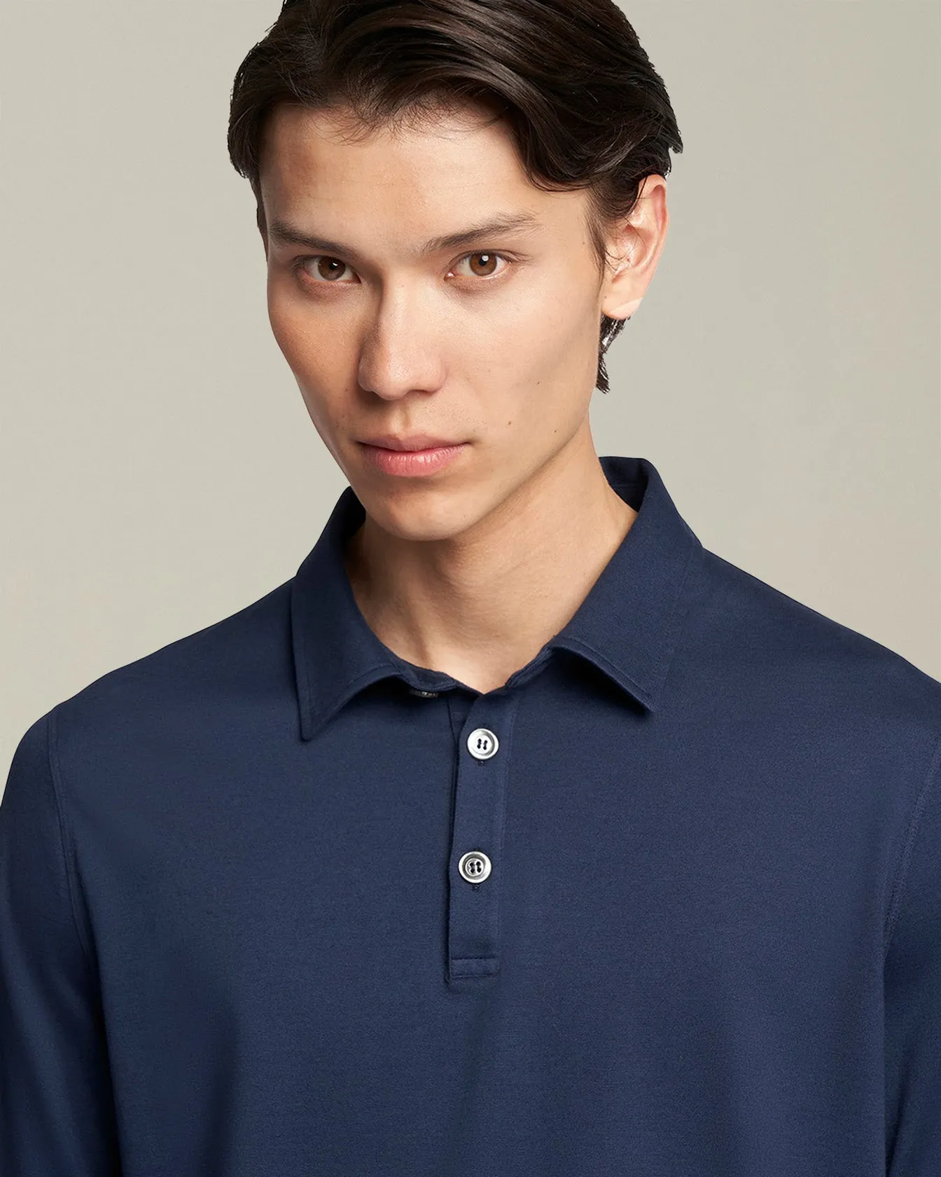 JERSEY POLOSHIRT L/S COTTON sold by Kiton product image thumbnail 4