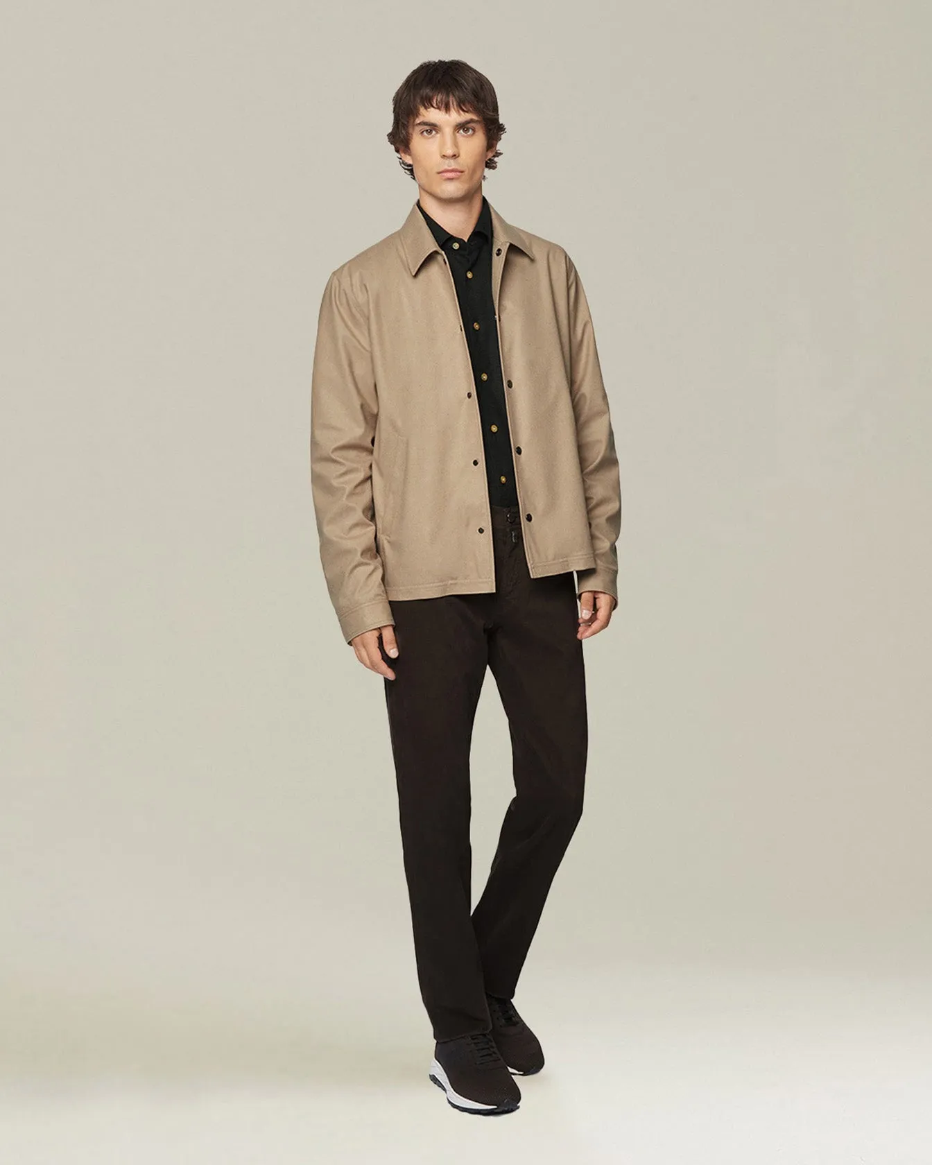 ‘NERANO’ HOUNDSTOOTH FLANNEL SHIRT sold by Kiton product image thumbnail 5