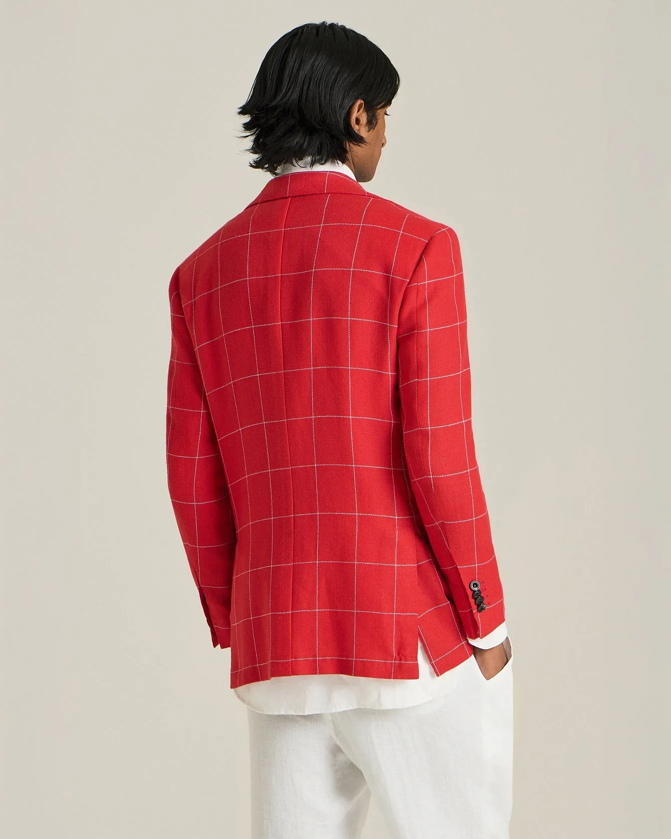 CHECKED CASHMERE BLEND BLAZER sold by Kiton product image thumbnail 3