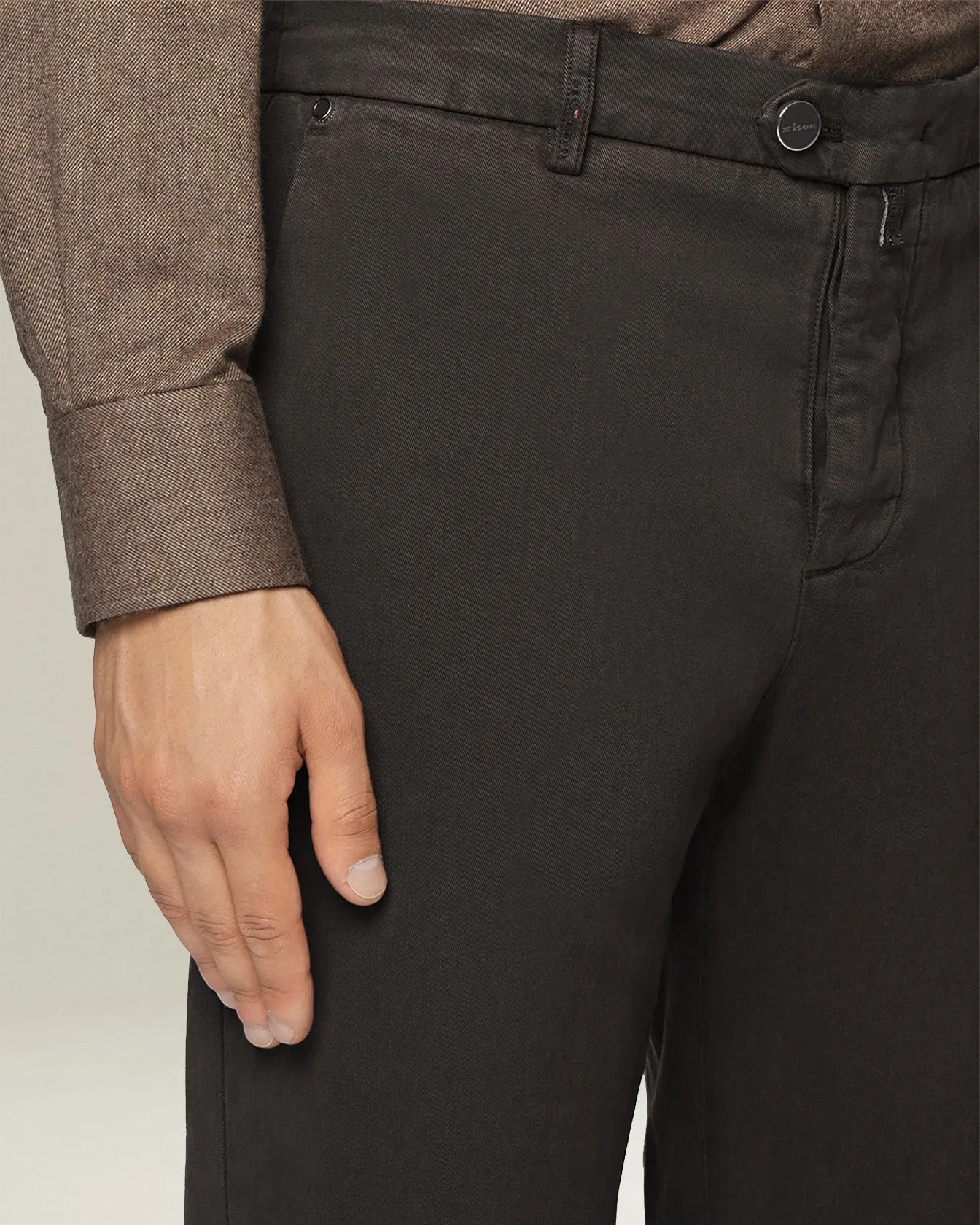 CASUAL COTTON TROUSERS sold by Kiton product image thumbnail 4