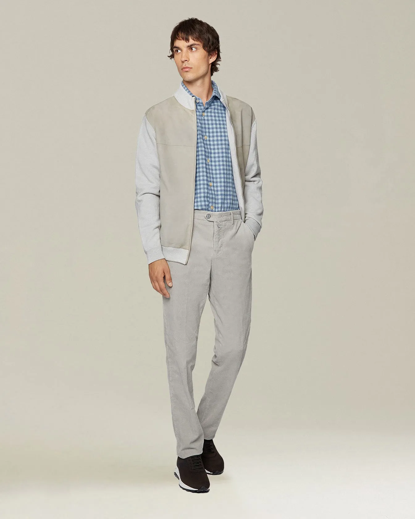 CASUAL COTTON AND CASHMERE TROUSERS sold by Kiton product image thumbnail 5