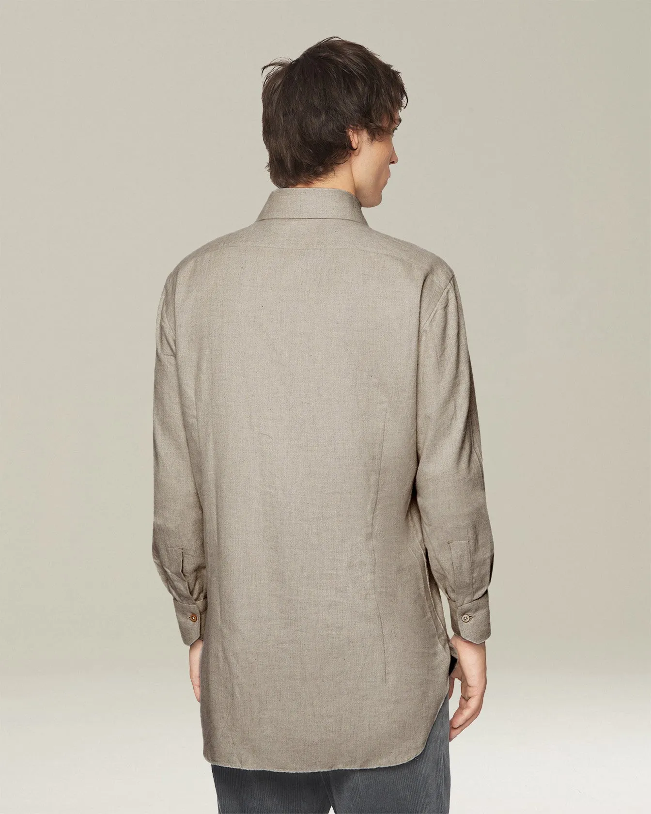 MONOCHROME FLANNEL SHIRT sold by Kiton product image thumbnail 3