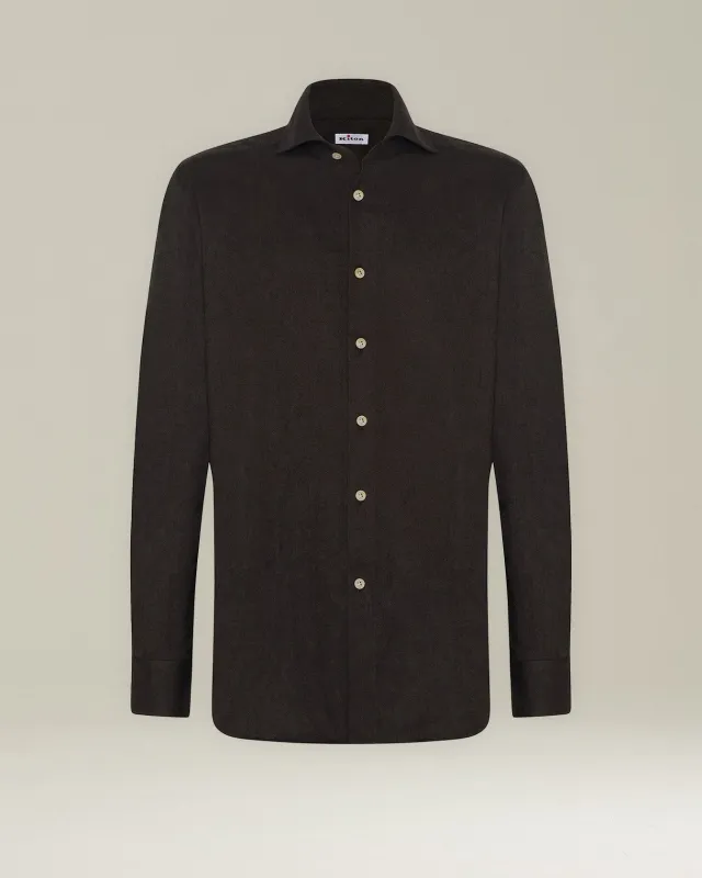 MONOCHROME FLANNEL SHIRT sold by Kiton