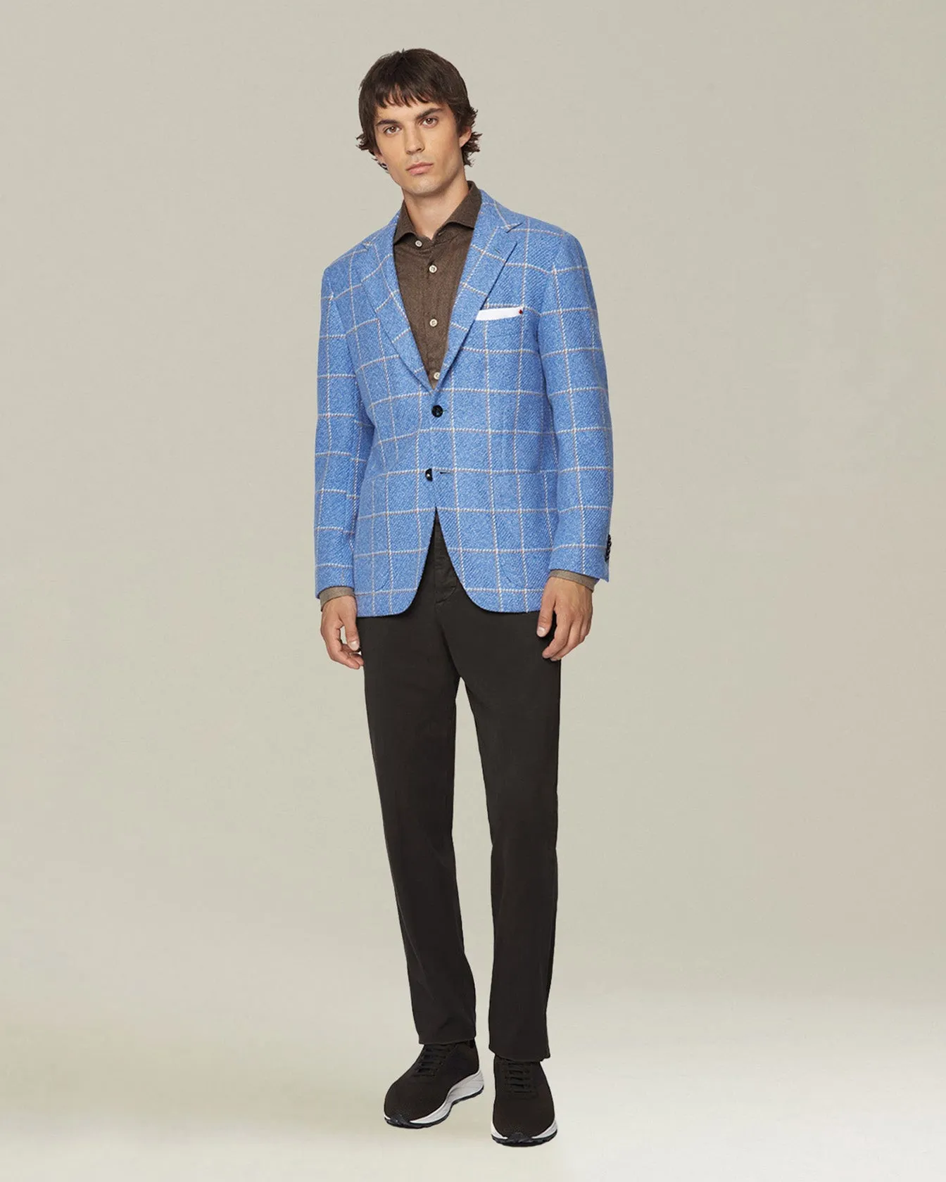 MONOCHROME FLANNEL SHIRT sold by Kiton product image thumbnail 5