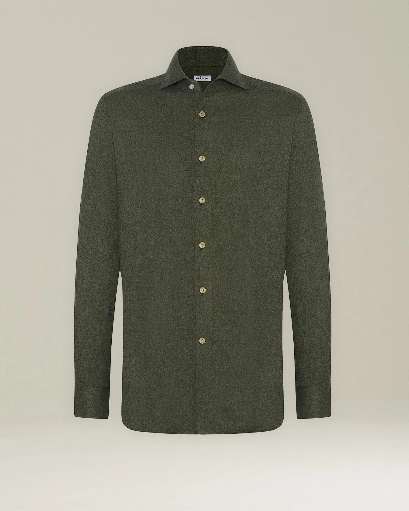 MONOCHROME FLANNEL SHIRT sold by Kiton