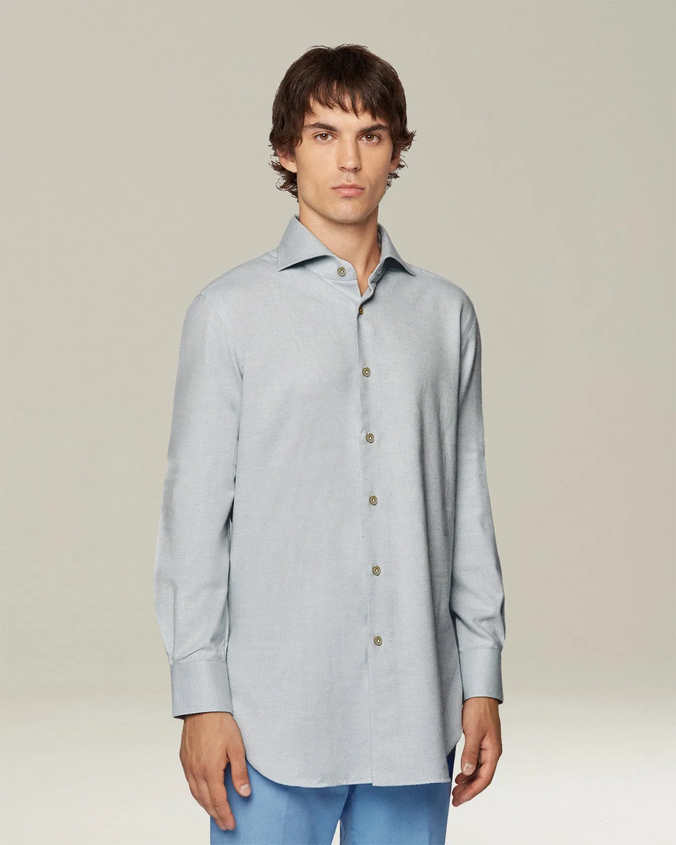 MONOCHROME FLANNEL SHIRT sold by Kiton product image thumbnail 2